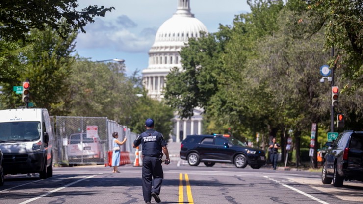 USA. Ewakuacja Biblioteki Kongresu w związku z podejrzeniem bomby