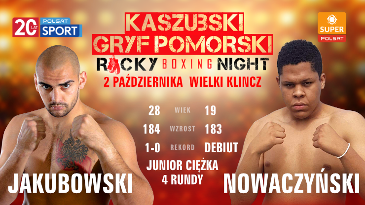 Kaszubski Gryf Pomorski Rocky Boxing Night: Transmisja na sportowych  antenach Polsatu