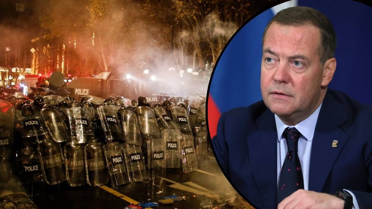 Dmitrij Miedwiediew wygraża prezydent Gruzji. "Schodzą ukraińską ścieżką"