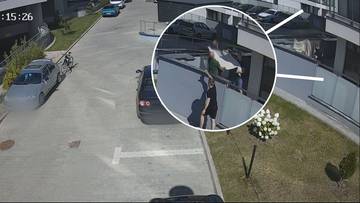 Czterolatka spadła z piątego piętra. Jest nagranie ze zdarzenia