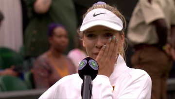 Wimbledon: Sprawiła niespodziankę i zalała się łzami. Dwa dni temu zmarła jej babcia (WIDEO)