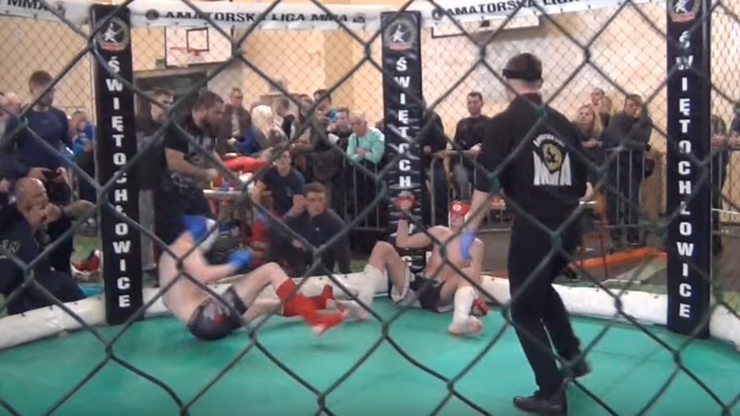 Pierwszy podwójny nokaut na zawodach MMA w Polsce (WIDEO)