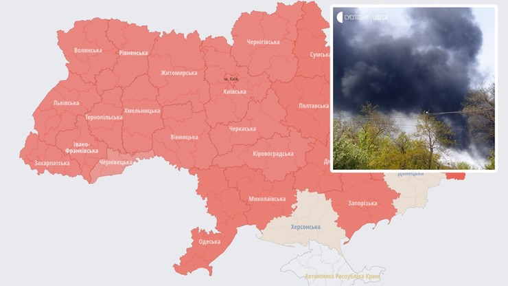 Ukraina. Odessa. Potężne wybuchy. Seria eksplozji i alarmy w innych miastach