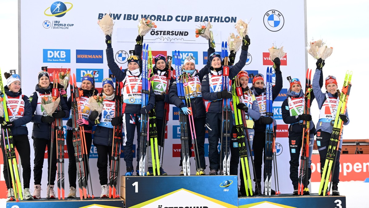 PŚ w biathlonie: Norweżki wygrały sztafetę w Oestersund. Francuzki najlepsze w klasyfikacji generalnej