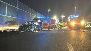 Śmiertelny wypadek na autostradzie A2. Kierowca jechał pod prąd