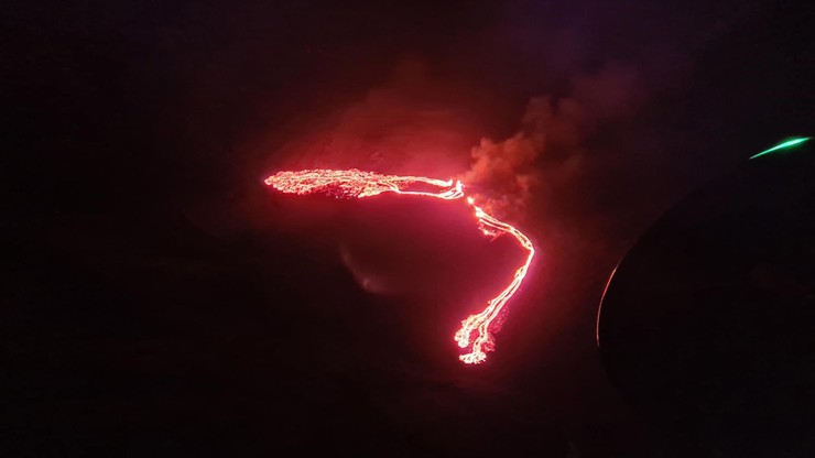 Erupcja wulkanu na Islandii