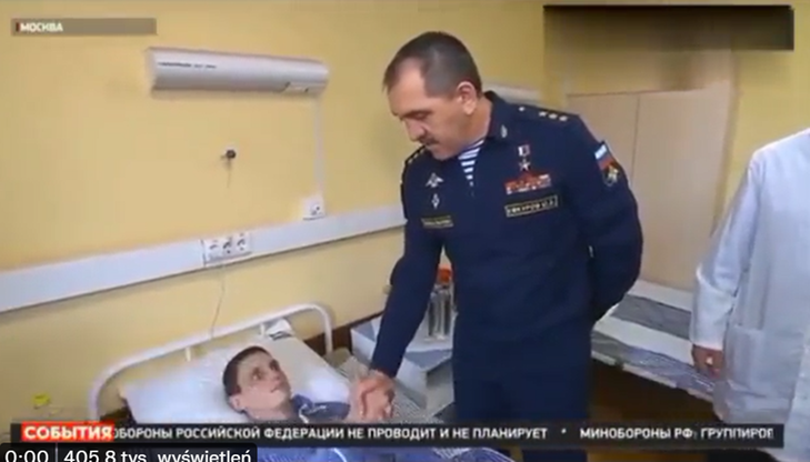 Rosja: wiceminister odwiedził rannego żołnierza. Niefortunne słowa