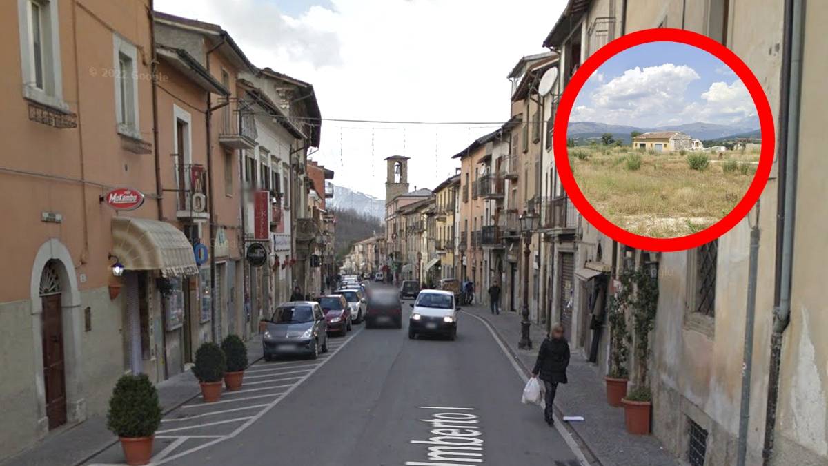Jedna z uliczek Amatrice przed trzęsieniem ziemi. Fot. Google Street View.