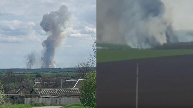 Rosja. Płonął obiekt wojskowy przy granicy z Ukrainą