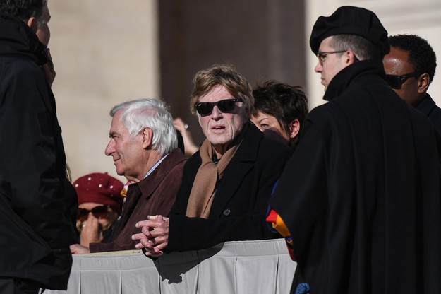 Robert Redford rozmawiał z papieżem Franciszkiem na Placu św. Piotra