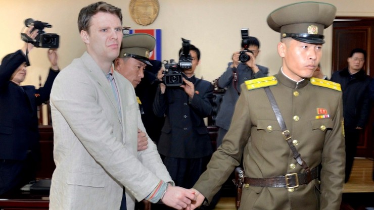 Zmarł amerykański student, który był więziony w Korei Północnej