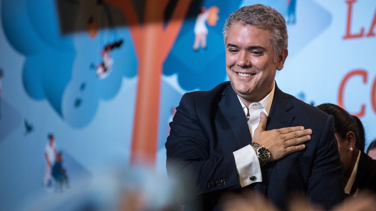 Konserwatysta Ivan Duque wygrał wybory prezydenckie w Kolumbii