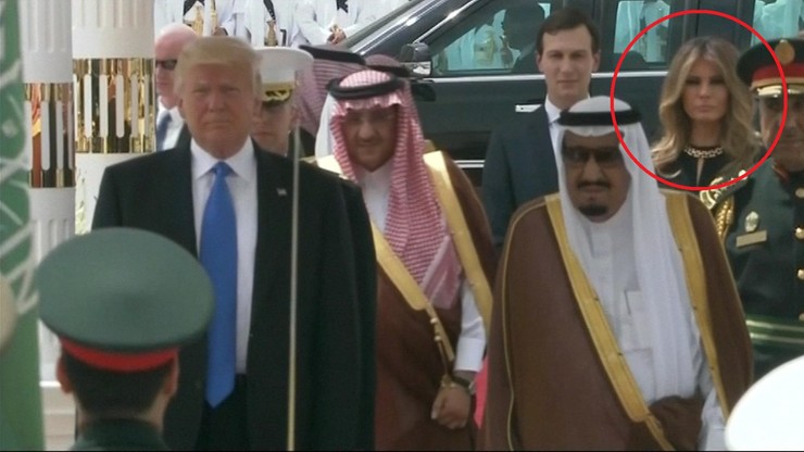 Melania Trump bez chusty na głowie w Arabii Saudyjskiej