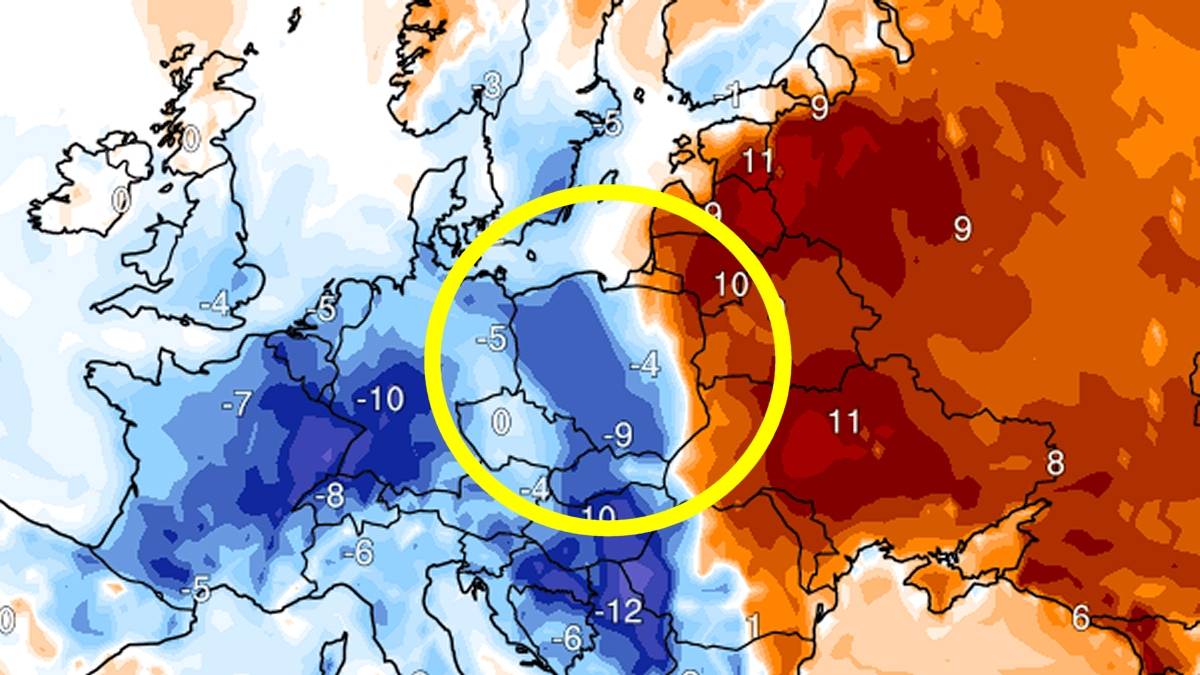 Anomalie temperatury powietrza. Fot. climatereanalyzer.org