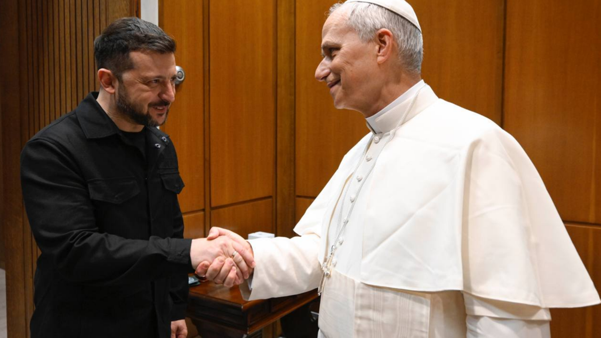 Papież spotkał się z Zełenskim. "Dziękuję za wyraźny głos"