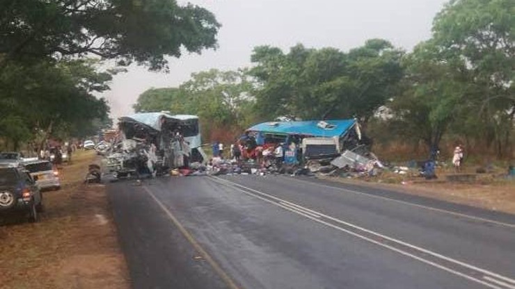 Czołowe zderzenie autobusów w Zimbabwe. Nie żyje co najmniej 47 osób