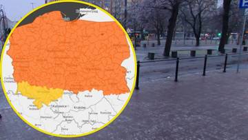 Na drogach i chodnikach "szklanka". Ostrzeżenia dla niemal całego kraju