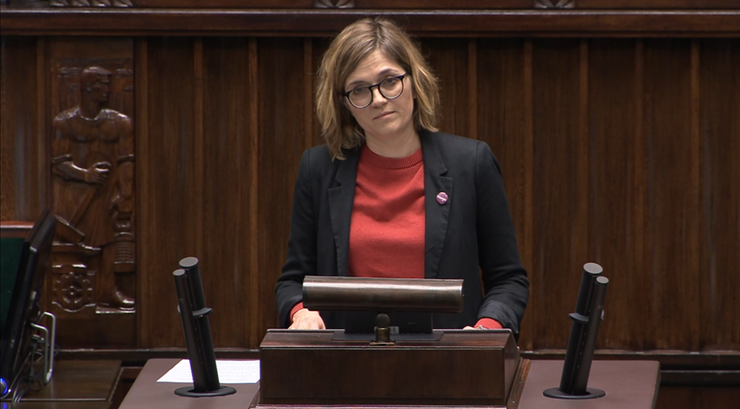 Posłanka Lewicy Magdalena Bejat przemawiała w Sejmie w języku hiszpańskim