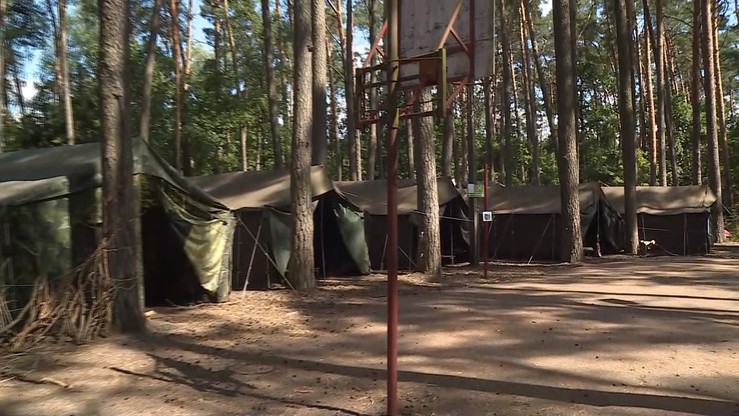 Ewakuacja obozu harcerskiego w Małopolsce