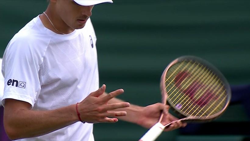 Wimbledon: Cristian Garin - Alex de Minaur. Krew w decydującym momencie meczu