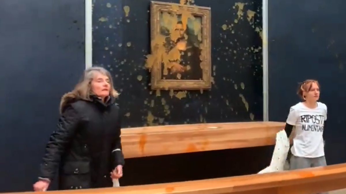 "Mona Lisa" zaatakowana zupą. Aktywistki wykrzyczały postulat o żywności