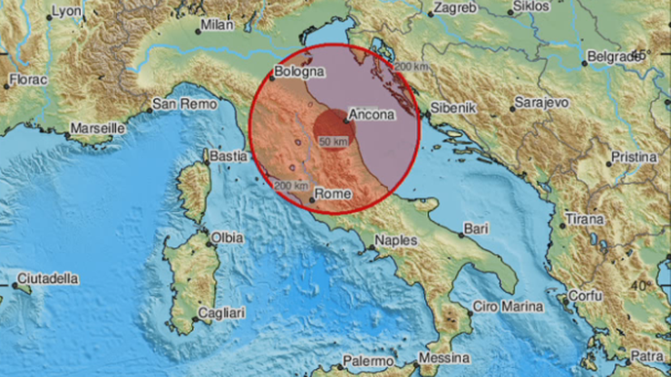 Włochy. Trzęsienie ziemi o mocy 5,7 w skali Richtera. Nastąpiły wstrząsy wtórne
