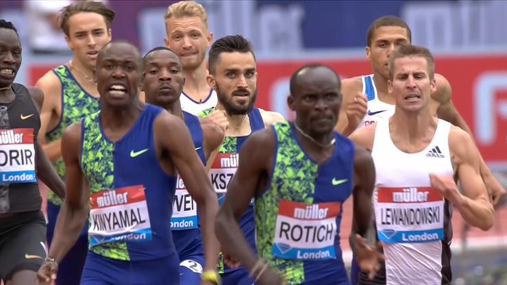 Diamentowa Liga: Lewandowski trzeci w biegu na 800 m w Londynie