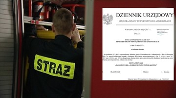 Szef MSWiA Mariusz Błaszczak odznaczył Mariusza Błaszczaka. Za zasługi na rzecz ochrony przeciwpożarowej