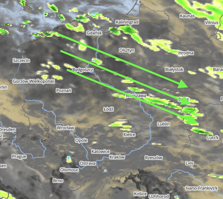 fot za: mapy.meteo.pl (UM, 4 km), opracowanie własne