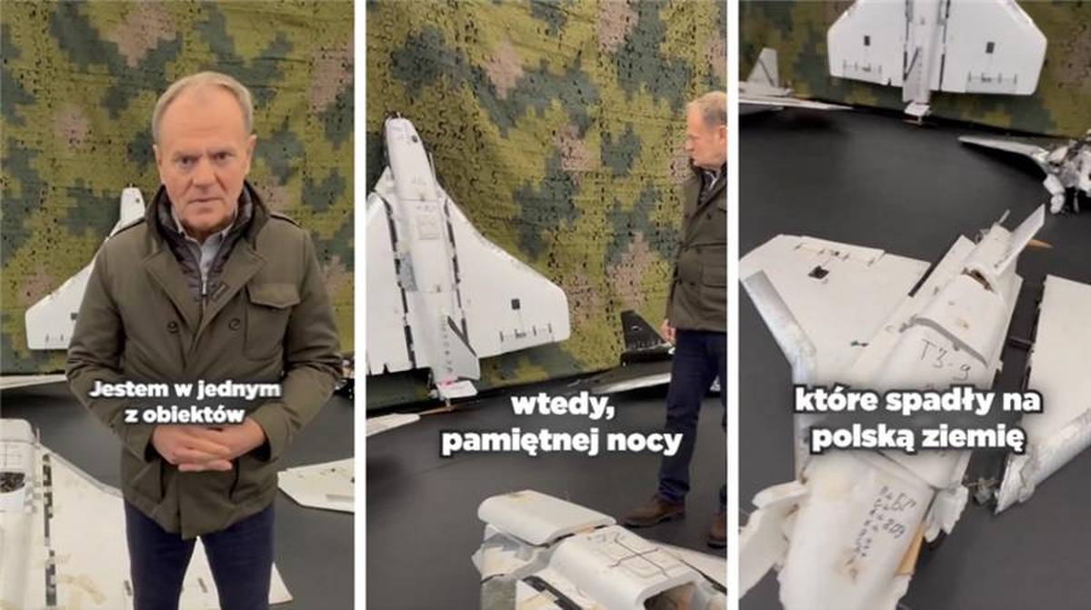 "This is how any enemy drone will end." Donald Tusk showed the recording