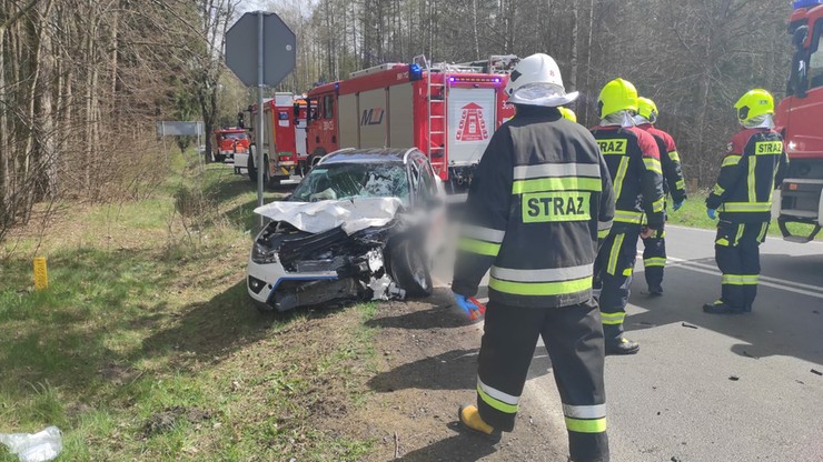 Wypadek pod Olsztynem. W samochodzie 7-miesięczne dziecko