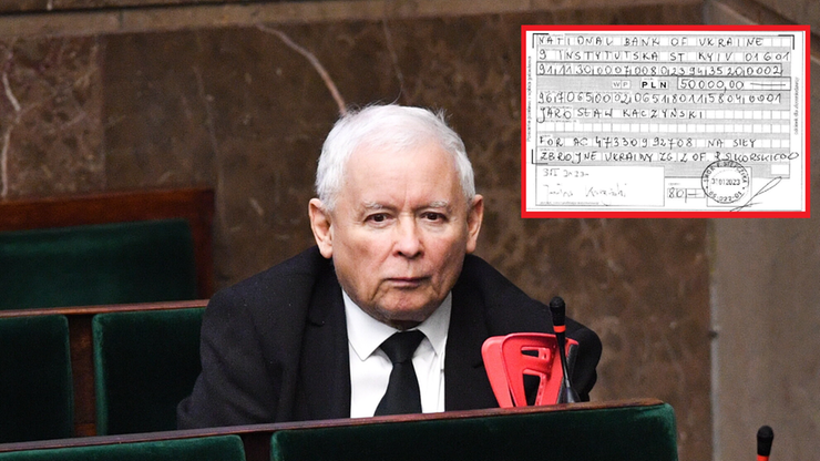 Spór Kaczyńskiego z Sikorskim. Prezes PiS wpłacił 50 tys. zł na Siły Zbrojne Ukrainy