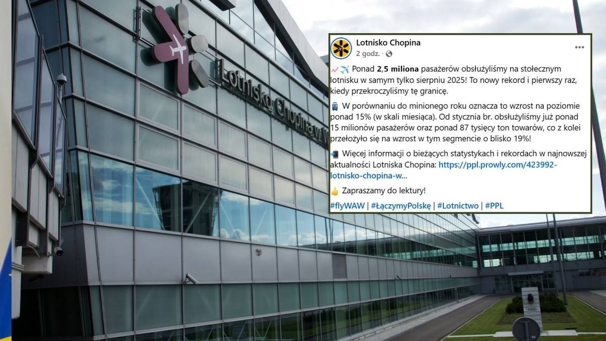Rekordowy miesiąc największego polskiego lotniska. "Kluczowy hub w regionie"