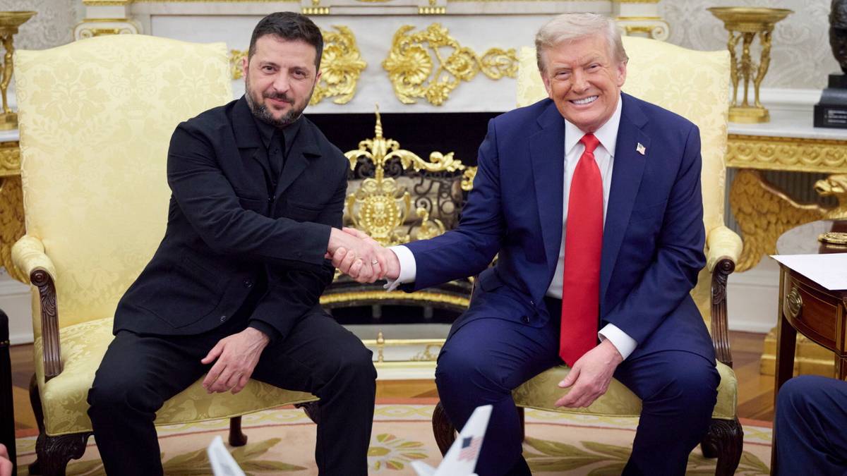 Trump i Zełenski wymienili się prezentami. Jeden z nich miał symboliczne znaczenie