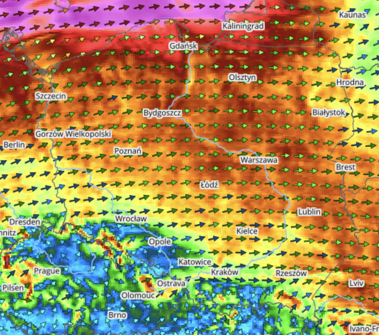 fot za: mapy.meteo.pl (UM, 4 km)