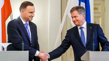 Prezydent Duda z wizytą w Finlandii. "Łącza nas wspólne więzi i interesy"