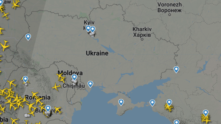 Wojna Rosja-Ukraina. Ostrzeżenie dla linii lotniczych, by unikały lotów nad Ukrainą i w jej pobliżu
