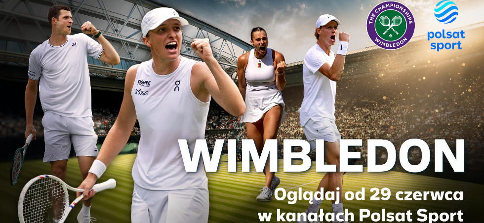 Wimbledon z broniącą trofeum Igą Świątek i finalistką Rolanda Garrosa Mają Chwalińską w kanałach Polsat Sport