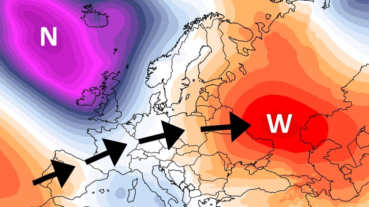 Władzę nad pogodą przejmie wyż ze wschodu. Fot. climatereanalyzer.org