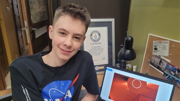 "Łowca komet" z Polski. Miał 12-lat, kiedy trafił do Księgi Rekordów Guinessa