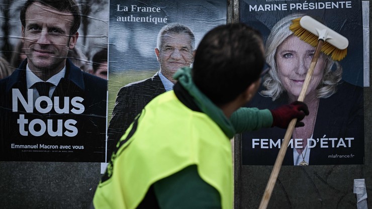 Francja. Sondaż przed wyborami prezydenckimi: zmalał dystans między Macronem a Le Pen