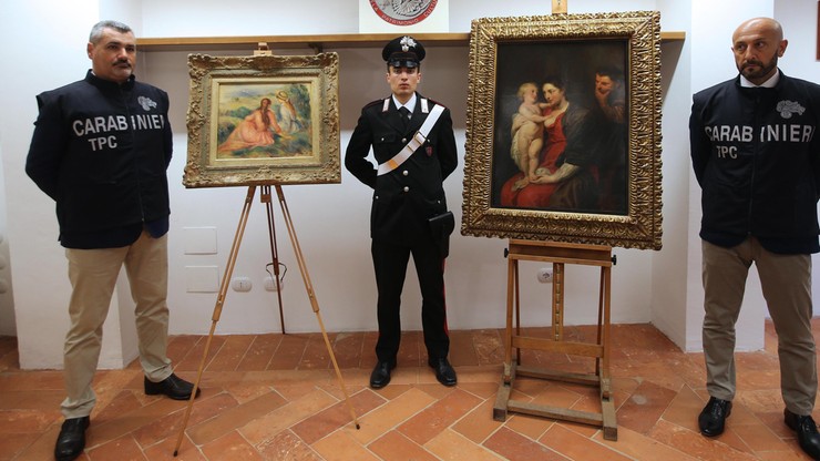 Odnaleziono obrazy Rubensa i Renoira. Skradziono je w ubiegłym roku