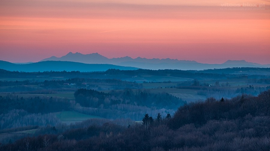 Tatry widoczne z odległości 140 kilometrów. Fot. Witold Ochał / TwojaPogoda.pl