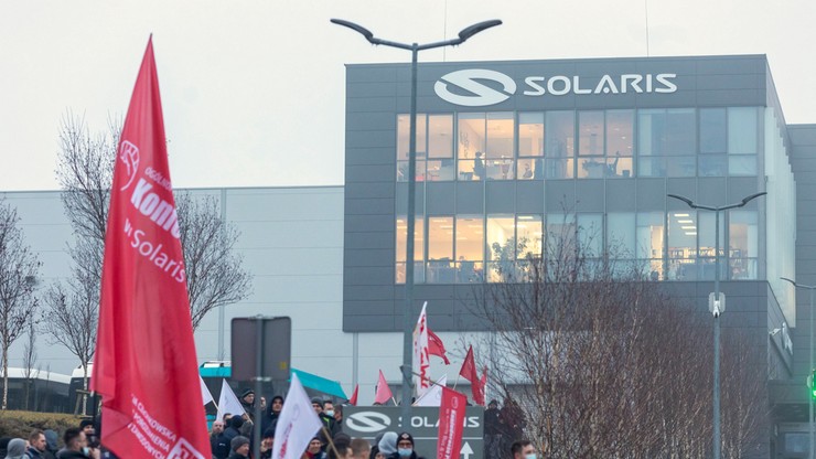 Strajk pracowników firmy Solaris. Żądają podwyżek płac