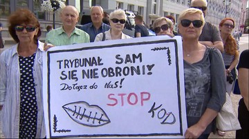 "Czarny protest" KOD-u w wielu miastach w Polsce