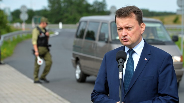 Błaszczak: zatrzymanie na granicy zespołu z Ukrainy to kwestia porządku publicznego