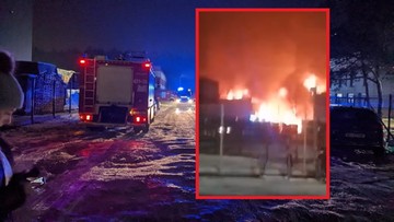 Duży pożar w Gdyni. Był widoczny z kilkunastu kilometrów