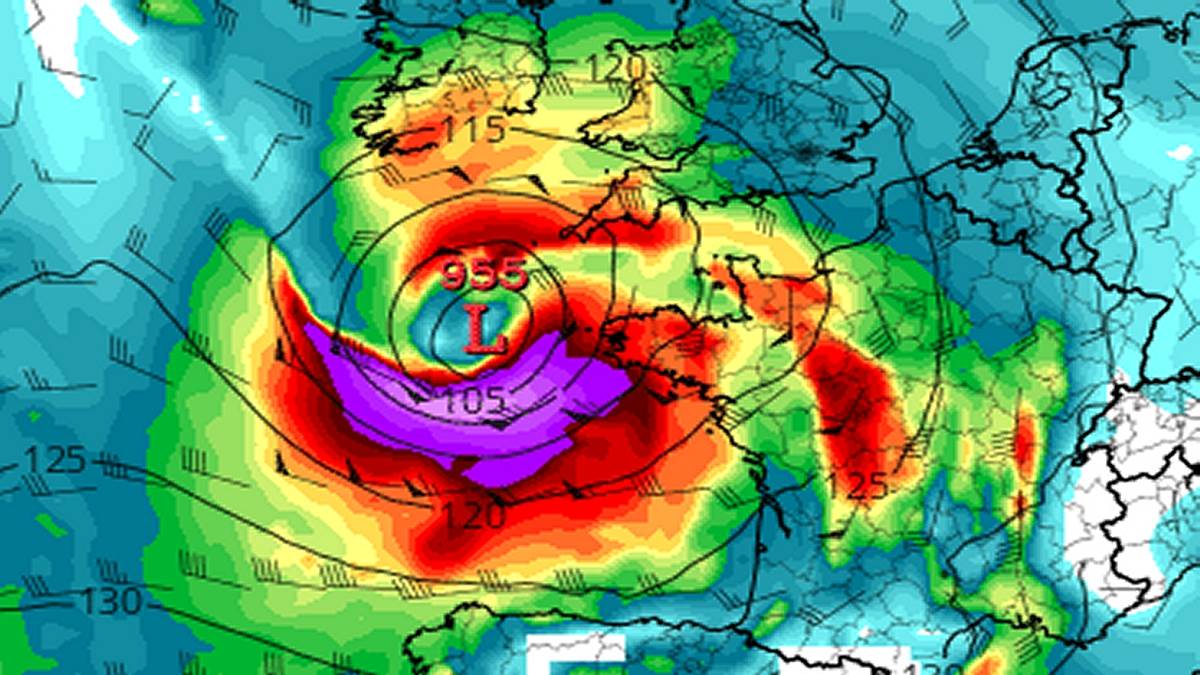 Układy niżowe przyniosą nam zmiany w pogodzie. Fot. tropicaltidbits.com