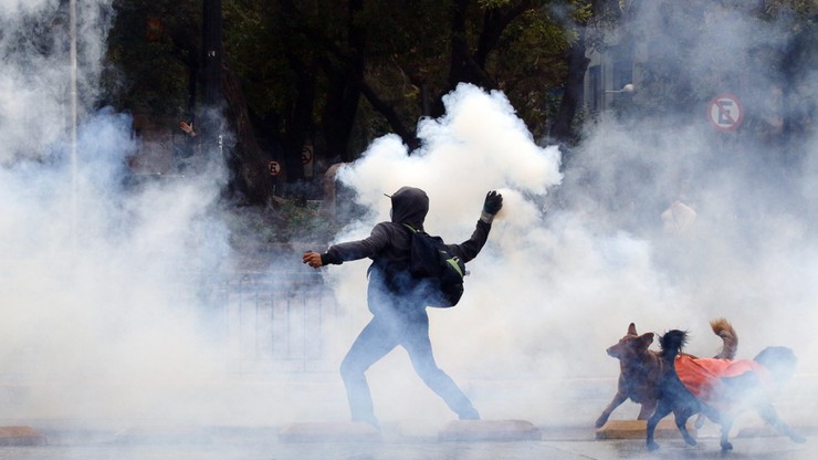 Chile: Starcia studentów z policją w Santiago
