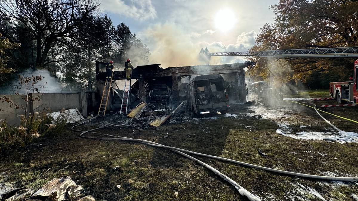 Kilkanaście samochodów stanęło w ogniu. "Zwarcie w akumulatorze"